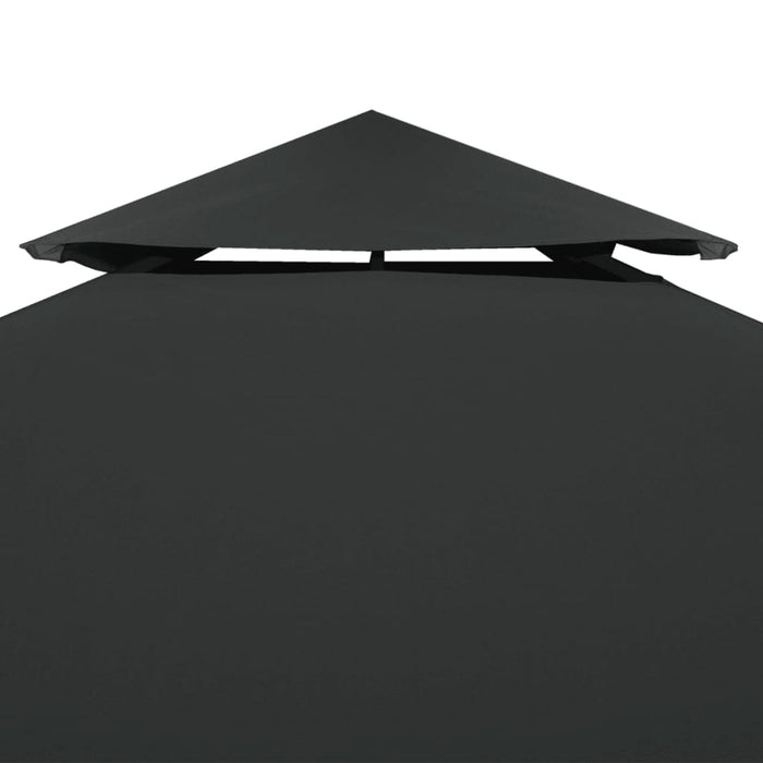 Copertura Superiore per Gazebo a 2 Strati 310g/mÂ²4x3m Antracitecod mxl 72946