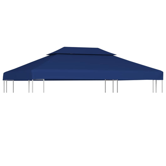 Copertura Superiore per Gazebo a 2 Strati 310 g/mÂ² 4x3 m Blu cod mxl 70704