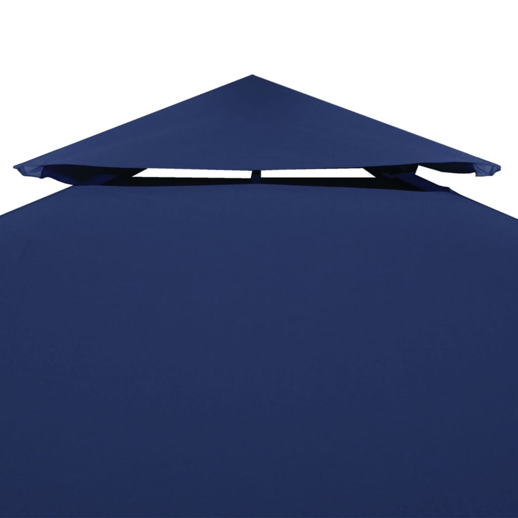 Copertura Superiore per Gazebo a 2 Strati 310 g/m² 4x3 m Blu 44759