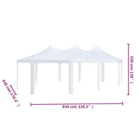 Gazebo 834x448x320 cm Bianco