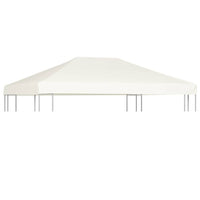 Copertura Superiore per Gazebo 310 g/mÂ² 4x3 m Bianco Cremacod mxl 121155