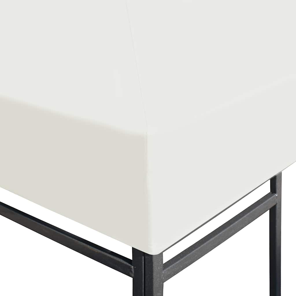 Copertura Superiore per Gazebo 310 g/mÂ² 4x3 m Bianco Cremacod mxl 121155
