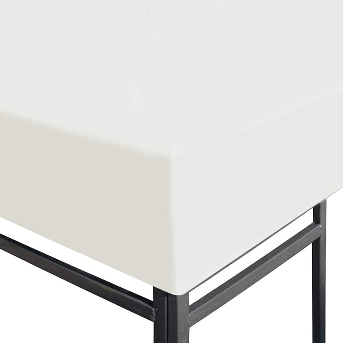 Copertura Superiore per Gazebo 310 g/m² 4x3 m Bianco Crema 44783