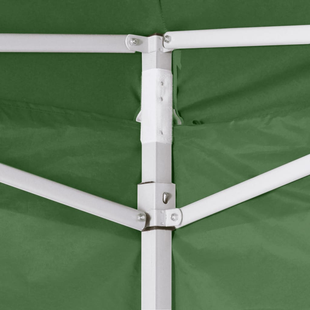 Tenda Pieghevole con 2 Pareti 3x3 m Verde