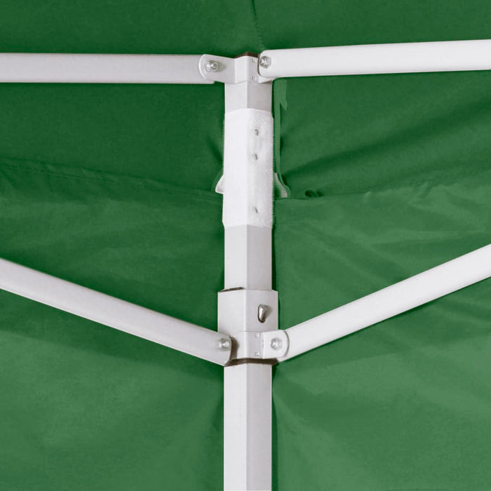 Tenda Pieghevole con 2 Pareti 3x3 m Verde