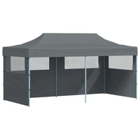 Tenda Pieghevole Pop-Up con Pareti Laterali 3x6 m Antracite 44966