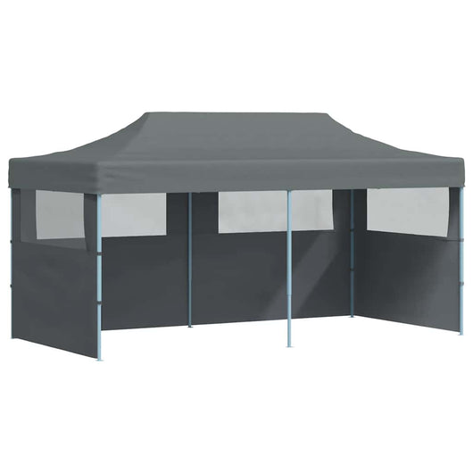 Tenda Pieghevole Pop-Up con Pareti Laterali 3x6 m Antracite 44966