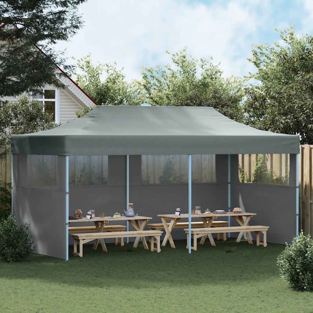 Tenda Pieghevole Pop-Up con Pareti Laterali 3x6 m Antracite cod mxl 53643