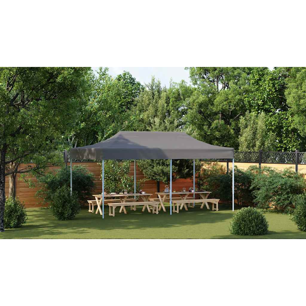 Tenda Pieghevole Pop-Up 3x6 m Antracite 44967
