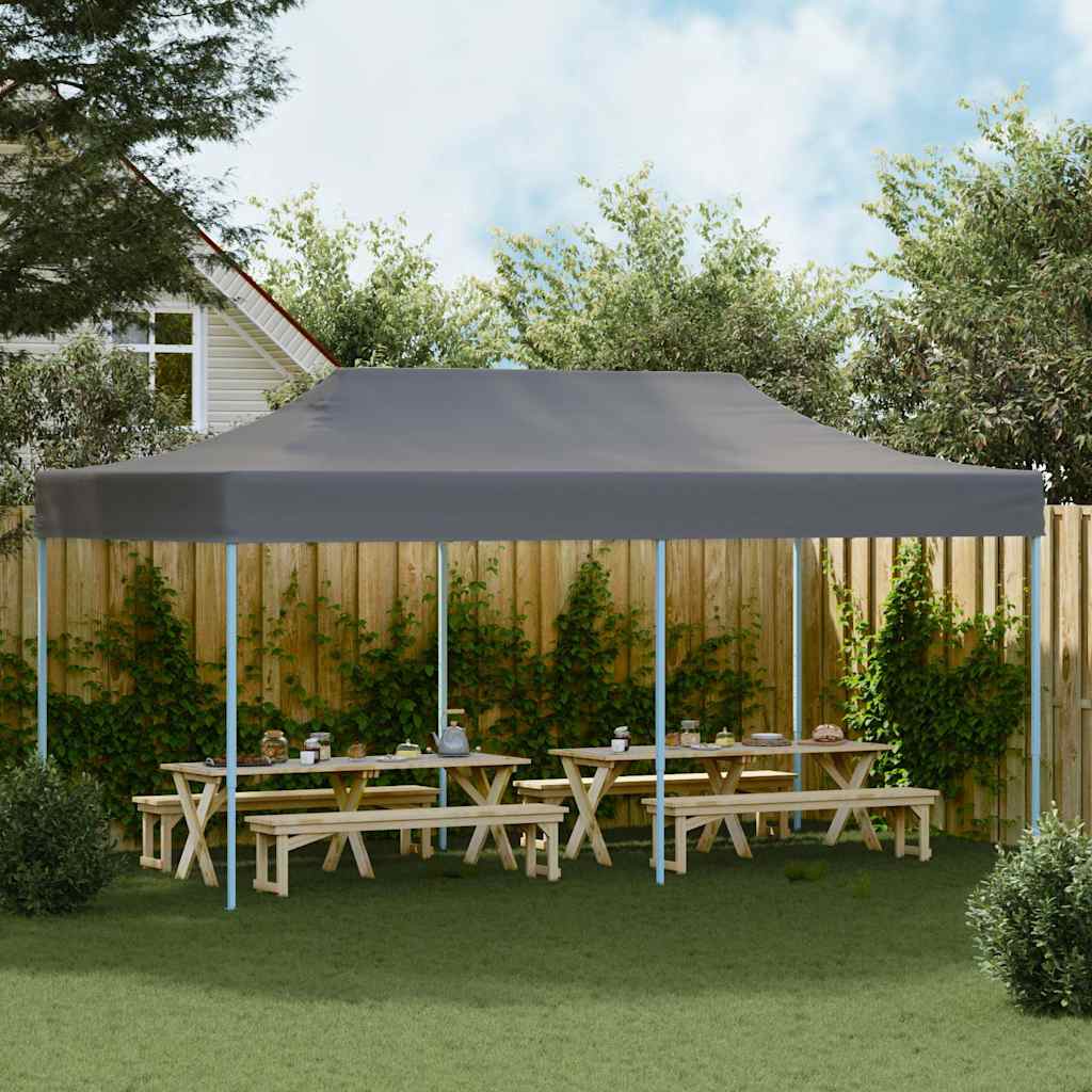Tenda Pieghevole Pop-Up 3x6 m Antracite 44967