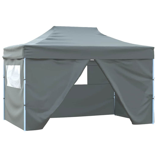Tenda Pieghevole Pop-Up 4 Pareti Laterali 3x4,5 m Antracite cod mxl 46588