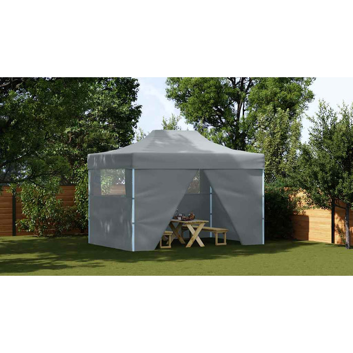 Tenda Pieghevole Pop-Up 4 Pareti Laterali 3x4,5 m Antracite cod mxl 46588