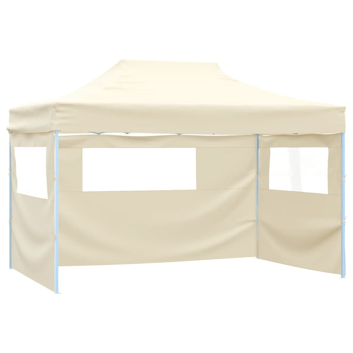 Tenda Pieghevole con 3 Pareti 3x4,5 m Crema cod mxl 46146