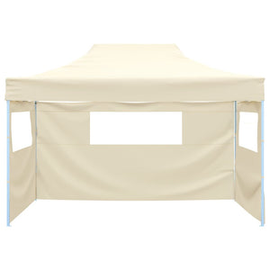 Tenda Pieghevole con 3 Pareti 3x4,5 m Crema cod mxl 46146