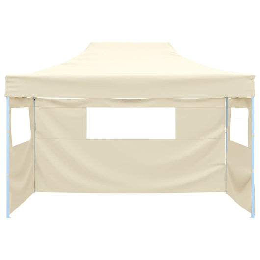 Tenda Pieghevole con 3 Pareti 3x4,5 m Crema cod mxl 46146