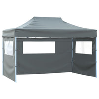 Tenda Pieghevole con 3 Pareti 3x4,5 m Antracite cod mxl 53117