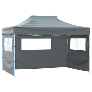 Tenda Pieghevole con 3 Pareti 3x4,5 m Antracite cod mxl 53117