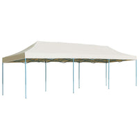 Gazebo Pieghevole Pop-Up 3x9 m Crema