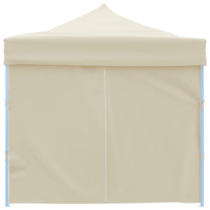 Tenda Pieghevole Pop-Up con 8 Pareti Laterali 3x9 m Crema