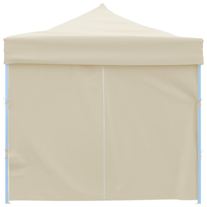 Tenda Pieghevole Pop-Up con 8 Pareti Laterali 3x9 m Crema