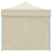 Tenda Pieghevole Pop-Up con 8 Pareti Laterali 3x9 m Crema 44976