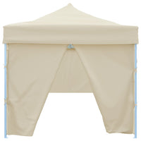 Tenda Pieghevole Pop-Up con 8 Pareti Laterali 3x9 m Crema