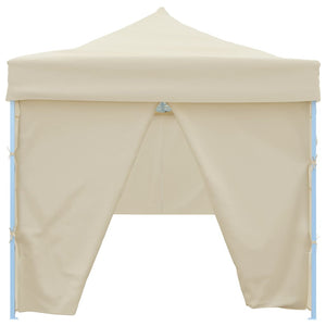 Tenda Pieghevole Pop-Up con 8 Pareti Laterali 3x9 m Crema 44976