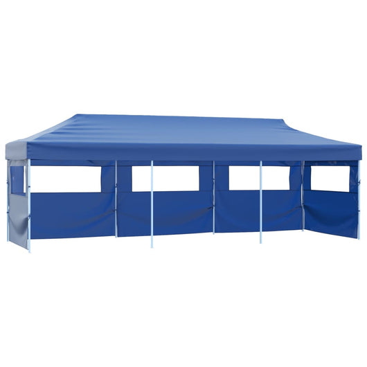 Tenda Pieghevole Pop-Up con 5 Pareti Laterali 3x9 m Blu cod mxl 57559