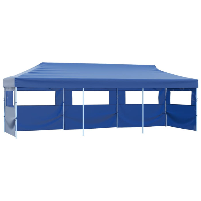 Tenda Pieghevole Pop-Up con 5 Pareti Laterali 3x9 m Blu cod mxl 57559