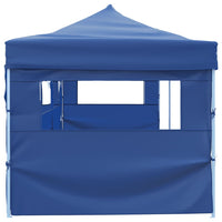 Tenda Pieghevole Pop-Up con 5 Pareti Laterali 3x9 m Blu 44978