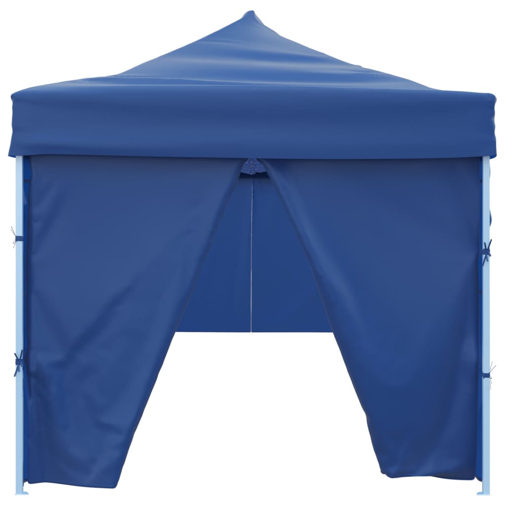 Tenda Pieghevole Pop-Up con 8 Pareti Laterali 3x9 m Blu