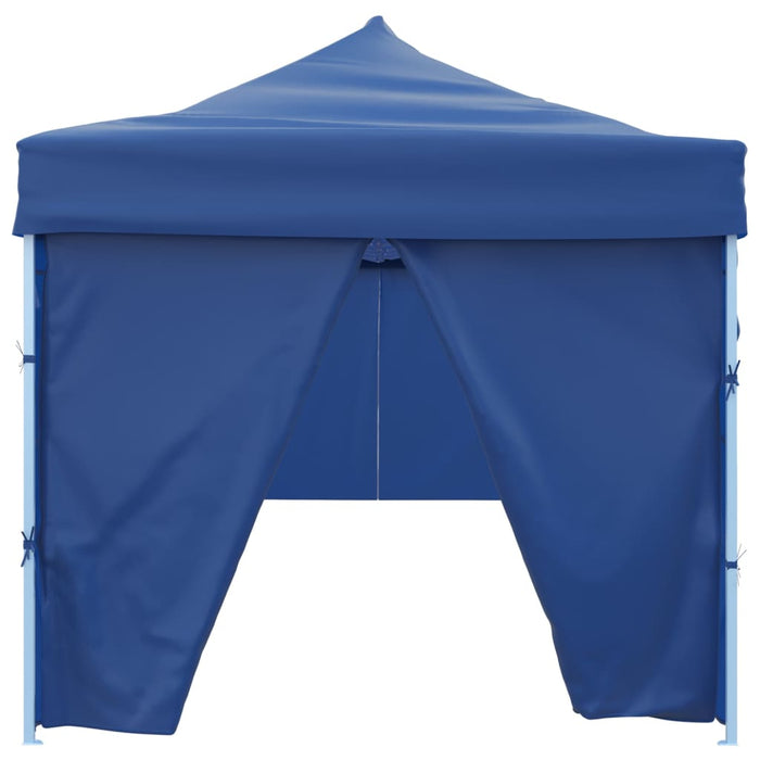 Tenda Pieghevole Pop-Up con 8 Pareti Laterali 3x9 m Blu