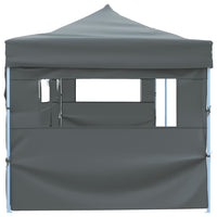 Tenda Pieghevole Pop-Up con 5 Pareti Laterali 3x9 m Antracite