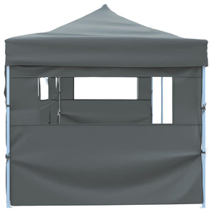 Tenda Pieghevole Pop-Up con 5 Pareti Laterali 3x9 m Antracite 44981