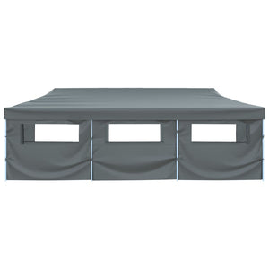 Tenda Pieghevole Pop-Up con 8 Pareti Laterali 3x9 m Antracite cod mxl 63760