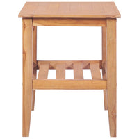 Tavolino da Salotto-Tavolino da soggiorno-Tavolo 40x40x50 cm Quadrato Legno Massello di Teak