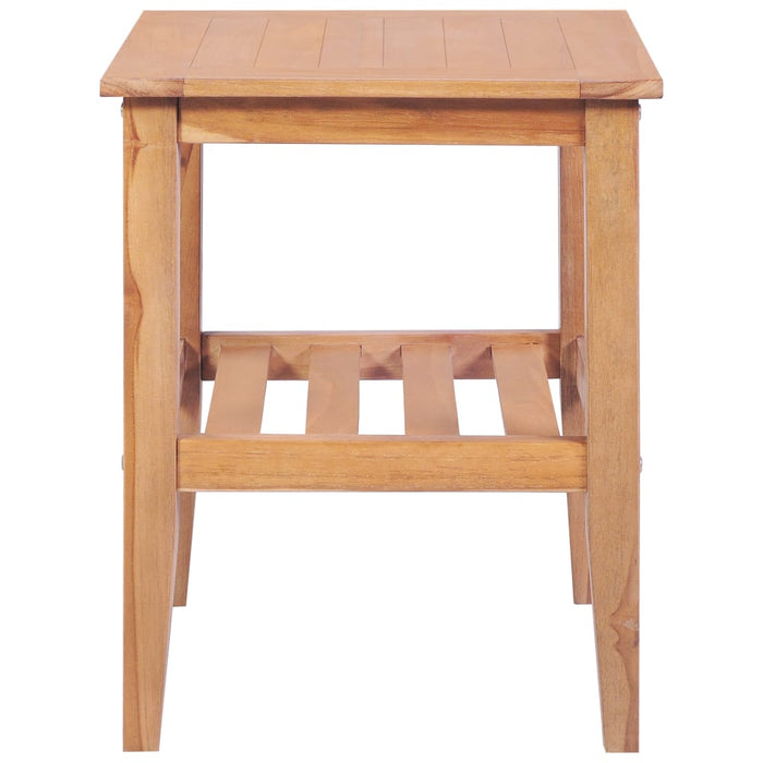 Tavolino da Salotto-Tavolino da soggiorno-Tavolo 40x40x50 cm Quadrato Legno Massello di Teak