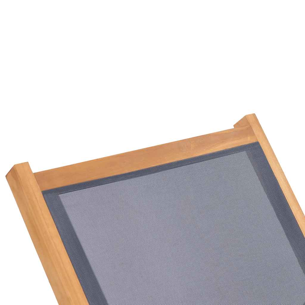 Lettino Pieghevole con Ruote in Massello di Teak e Textilene cod mxl 7134