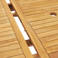 Set da Pranzo per Esterni 7 pz 150-200x100x75 cm Teak Massello cod mxl 35426