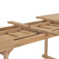 Tavolo da Giardino Allungabile 180-280x100x75 cm in Teak 44678