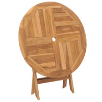Tavolo da Giardino Pieghevole 85x76cm in Legno Massello di Teak cod mxl 34510