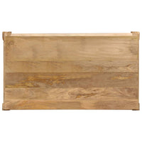 Tavolo da Pranzo in Legno Massello di Mango 135x75x76 cm 247114