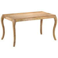 Tavolo da Pranzo in Legno Massello di Mango 135x75x76 cm 247114