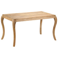 Tavolo da Pranzo in Legno Massello di Mango 135x75x76 cm 247114