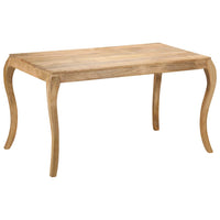 Tavolo da Pranzo in Legno Massello di Mango 135x75x76 cm 247114