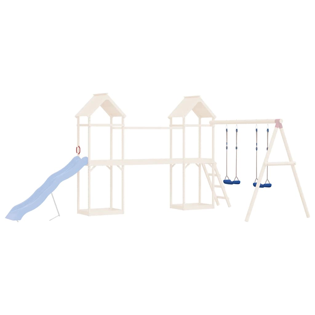 Seggiolini per Altalena con Corde 2 pz Blu 37x15 cm Polietilene