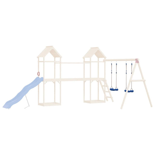 Seggiolini per Altalena con Corde 2 pz Blu 37x15 cm Polietilene