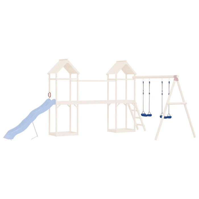 Seggiolini per Altalena con Corde 2 pz Blu 37x15 cm Polietilene