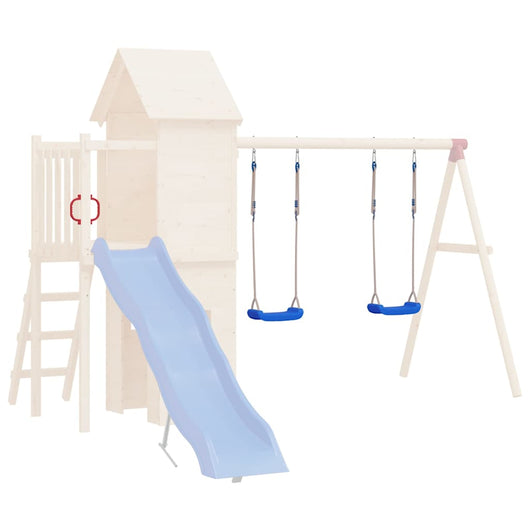 Seggiolini per Altalena con Corde 2 pz Blu 37x15 cm Polietilenecod mxl 78579