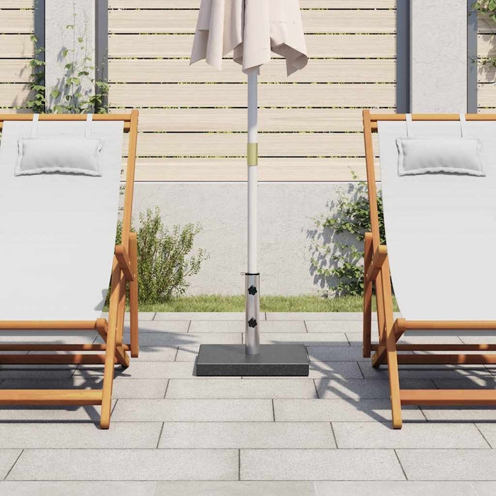 Base per Ombrellone in Granito 28,5 kg Quadrata Nera 45065